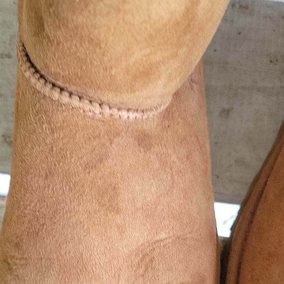 UGG Brown Boots Suede Size 9 Comfy With Bows In Back - Picture 9 of 10